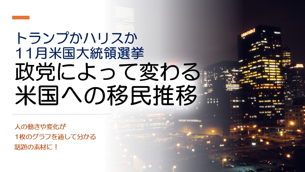 米国の移民推移について